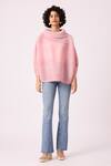 Buy_Scarlet Sage_Pink Polyester Sloane Pearl Embellished Top_at_Aza_Fashions
