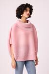 Shop_Scarlet Sage_Pink Polyester Sloane Pearl Embellished Top_Online_at_Aza_Fashions