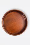 Shop_Brick Brown_Brown Wood Classic Round Serving Tray_at_Aza_Fashions