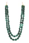 Buy_Riana Jewellery_Emerald Green Beads Embellished Necklace _at_Aza_Fashions