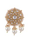Riana Jewellery_White Stones, Pearls Mandala Pattern Embellished Necklace Set _Online_at_Aza_Fashions