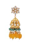 Riana Jewellery_Yellow Pearls, Beads, Stones Floral Jadtar Necklace Set _Online_at_Aza_Fashions