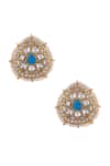 Buy_Riana Jewellery_Blue Pearls, Stones And Jadtar Necklace Set _Online_at_Aza_Fashions