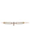 Buy_Riana Jewellery_White Pearls, Stones Vintage Jadtar Bracelet _at_Aza_Fashions