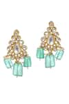 Buy_MINAKI_Green Beads, Diamonds Kundan Embellished Necklace Set _Online_at_Aza_Fashions
