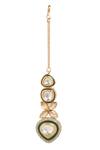 Buy_Minaki_Green Diamonds, Stones Kundan Meenakari Necklace Set 