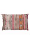 Shop_Gharghar_Multi Color Cotton Chenille Printed Kilim Rectangle Shape Cushion Cover_at_Aza_Fashions
