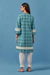 Shop Sage Saga Blue , Linen, Cotton Barkha Floral Print Kurta With Pant For Kids at Aza Fashions Shop_Sage Saga_Blue , Linen, Cotton Barkha Floral Print Kurta With Pant For Kids_at_Aza_Fashions