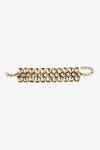 Shop_PRERTO_Gold Plated Crystals Kundan Bracelet _at_Aza_Fashions