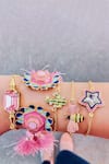 Shop_PRERTO_Pink Gold Toned Acuben Star Bracelet _at_Aza_Fashions