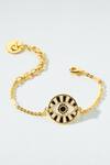 Buy_PRERTO_Gold Plated Stones Embellished Bracelet _at_Aza_Fashions