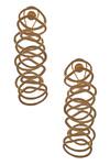 Buy_Zaza By Somya_Gold Plated Coiled Drop Down Earrings _at_Aza_Fashions