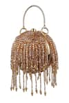 Buy_BAG HEAD_Gold Crystal Embellished Ball Small Bag _at_Aza_Fashions