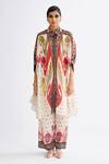 Rajdeep Ranawat_Multi Color Silk Print Abstract Kamara Shirt Tunic With Pant  _Online_at_Aza_Fashions