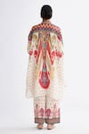 Shop_Rajdeep Ranawat_Multi Color Silk Print Abstract Kamara Shirt Tunic With Pant  _at_Aza_Fashions
