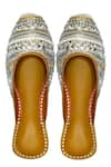 Buy_Yassio_Gold Embroidered Ariana Mules _Online_at_Aza_Fashions