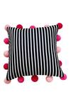 Shop_Throwpillow_White Blend Of Cotton And Polyester Stripe Pattern Cushion Cover _at_Aza_Fashions