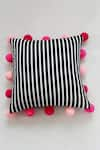 Shop_Throwpillow_White Blend Of Cotton And Polyester Stripe Pattern Cushion Cover _Online_at_Aza_Fashions