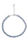 Curio Cottage_Silver Plated Charms Of Evil Eye Enamelled Bracelet _Online_at_Aza_Fashions