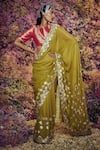 Shilpi Gupta_Green Paheli Embroidered Saree With Blouse _Online_at_Aza_Fashions