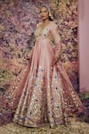 Shilpi Gupta_Pink Ishaya Embroidered Anarkali With Dupatta _Online_at_Aza_Fashions