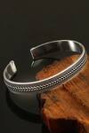 Shop_Noor_Silver Plated Antique Handmade Cuff Bangle_at_Aza_Fashions
