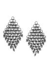 Shop_Noor_Silver Plated Ghunghroo Antique Earrings _at_Aza_Fashions