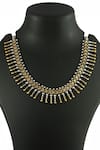 Buy_Noor_Silver Plated Ghungroo Bead Drop Choker Chain Necklace _Online_at_Aza_Fashions