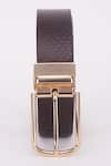 Buy_BUBBER COUTURE_Brown Italian Leather Belt _Online_at_Aza_Fashions