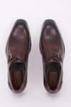 Shop_Bubber Couture_Brown Monk Strap Leather Shoes _at_Aza_Fashions