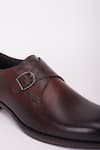 Buy_Bubber Couture_Brown Monk Strap Leather Shoes _Online_at_Aza_Fashions