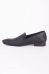 Bubber Couture_Black Mocassin Basket Weave Shoes _Online_at_Aza_Fashions