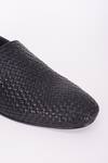 Buy_Bubber Couture_Black Mocassin Basket Weave Shoes _Online_at_Aza_Fashions