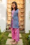 Plumcheeks_Purple Cotton Hand Block Print Floral Jacket Pant Set_Online_at_Aza_Fashions