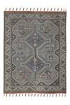 Shop_Gharghar_Grey Cotton Printed Ashen Rug_at_Aza_Fashions