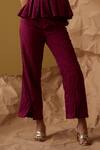 Buy_Enness Studio_Magenta Waffle Crepe Odette Peplum Top With Pant _Online_at_Aza_Fashions