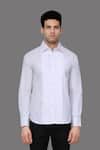 Buy_A!A By Abrar Ali_White Fine Cotton Pintuck Formal Shirt _Online_at_Aza_Fashions