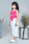 Shop_The Little Celebs_White Crepe Embroidery Floral Applique Jumpsuit _Online_at_Aza_Fashions