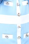 Buy_The little celebs_Sky Blue Imported Crepe Solid Button Embellished Coat Dress _Online_at_Aza_Fashions
