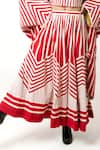 Ka-Sha_Cotton Rachana Flared Striped Skirt _Online_at_Aza_Fashions