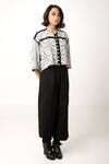 Ka-Sha_Black Cotton Shrey Solid Wide Pant _at_Aza_Fashions