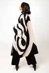Ka-Sha_Black Kora Cotton Front Open Moma Oversized Jacket _at_Aza_Fashions