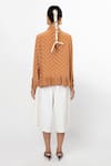 Shop_Leh Studios_White 100% Cotton A-line Trouser _at_Aza_Fashions