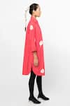Buy_Leh Studios_Pink Cotton Petal Patch Shirt Dress_Online_at_Aza_Fashions