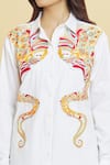 Shop_Aiman_Ivory Cotton Embroidery Octopus Collar Tunic  _Online_at_Aza_Fashions