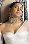 Buy_joules by radhika_Pearls Embellished Choker Jewellery Set_at_Aza_Fashions
