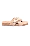 Shop_Stilista_Beige 3d Pearl Aphrodite Embellished Flats _Online_at_Aza_Fashions