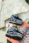 Shop_Tiesta_Blue Embroidered Sneaker Wedges _Online_at_Aza_Fashions