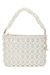 The Leather Garden_Ivory Beads Jaisalmer Pearl Embroidered Crossbody Bag With Pouch - 4 Pcs _Online_at_Aza_Fashions