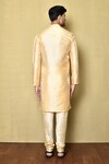 Shop_Arihant Rai Sinha_Beige Silk Embroidery Mirror Placement Kurta_at_Aza_Fashions